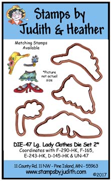 DIE-47 Lg. Lady Clothes Die Set 2
